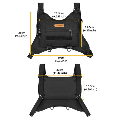 Sports Chest Bag Running Vest Bag Multi-Pockets Fashion Sport Backpack Adjustable Strap Travel Vest Backpack for Running Travel