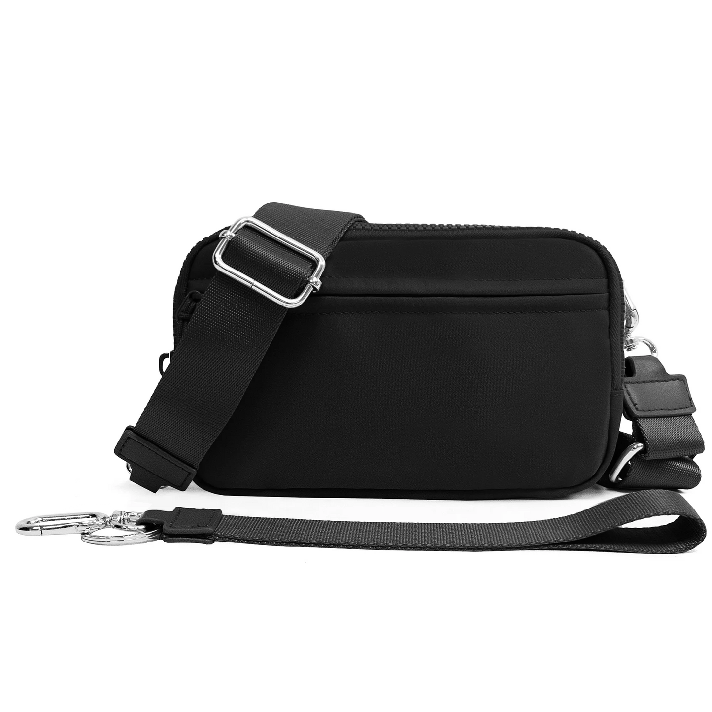 DOYOGI 3 In 1 Black and White Checkered Nylon Crossbody Bags for Women Purses and Handbags Women's Casual Messenger Bags