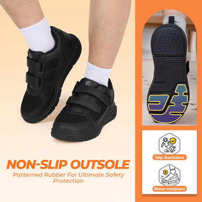 Extra Wide 4E Men'S Diabetic Shoes Senior Causal Shoe Relieve Neuropathy Suitable For Swollen Foot Pain With Arch Support