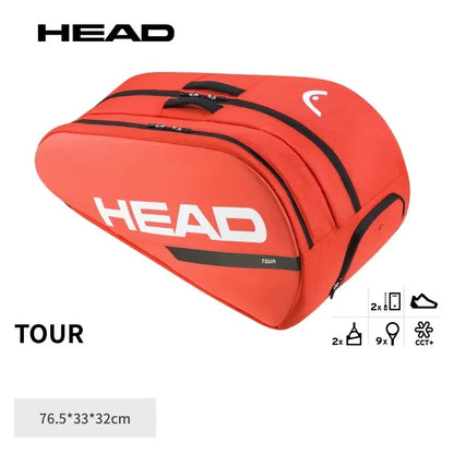 HEAD Tour Series Double Shoulder Tennis Rackets Bag Tournament Racquet Backpack