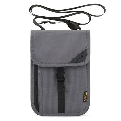 Waterproof Nylon Waist Bag Purse Anti-theft Money Document Card Storage Bag Portable Neck Wallet Mobile Phone Bag Passport Pouch