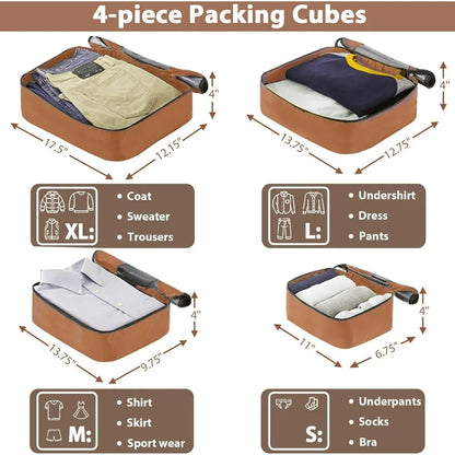 Merax Hardshell Luggage Sets 4 piece Lightweight Suitcases With Wheels TSA Lock Expandable (only 24”/28”) ABS Large Luggage set