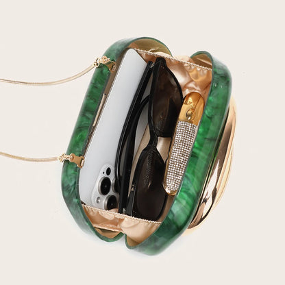 Fashion Women's Handbag Bride Metal Gold Women Luxury Evening Banquet Clutch Bag Shoulder Wedding Purse Party Crossbody Bag