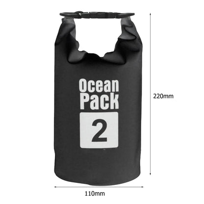 15-2L Swimming Waterproof Dry Bag Outdoor Floating Trekking Beach Backpack PVC Thickened Double-Layer Fabric IPX6 Waterproof Bag
