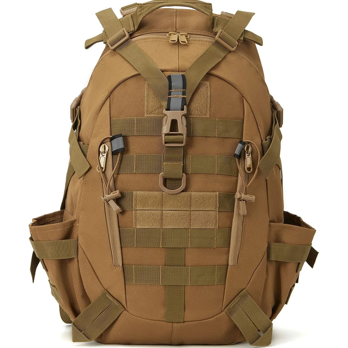 Tactical backpacks and emergency backpacks with modular loading systems, featuring reflective strips, suitable for daily use.