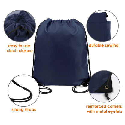 1PCS Drawstring Backpack Bags Sack Pack Cinch Tote Sport Storage Oxford Bag for Men and Women Fitness Gym Traveling