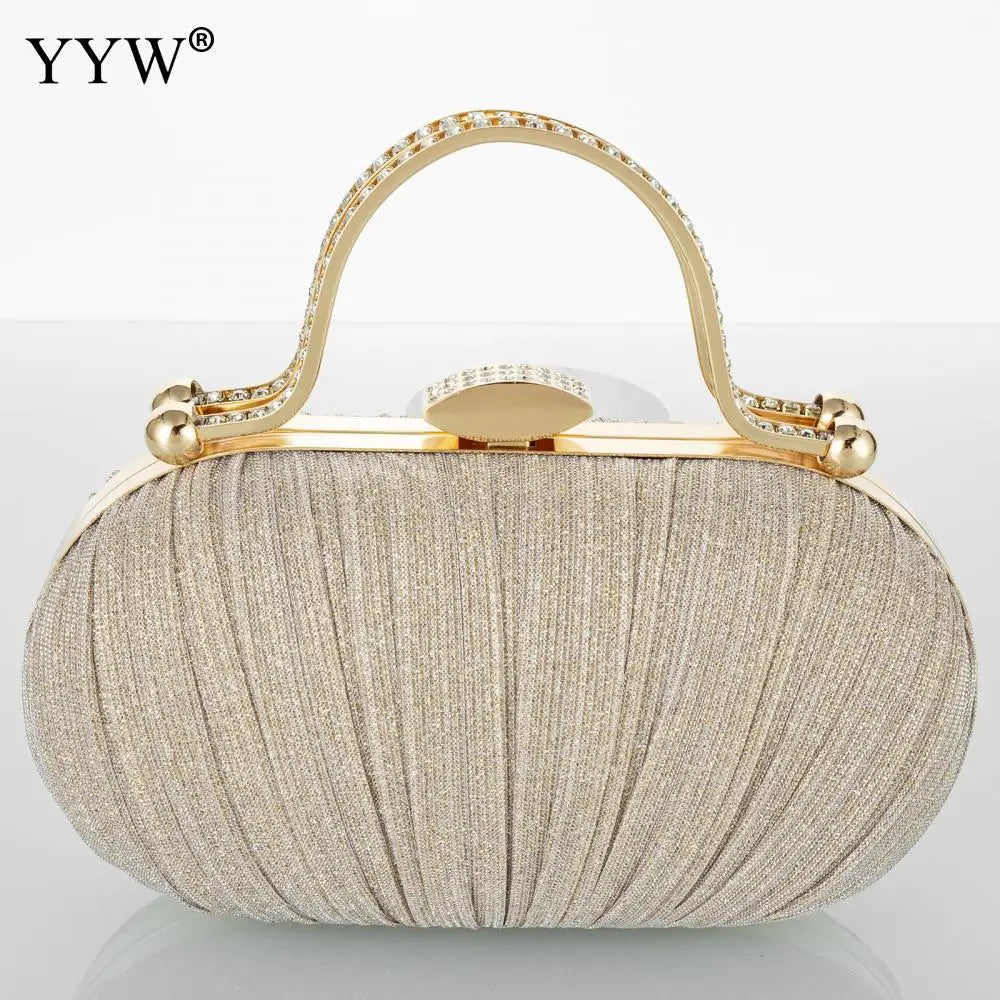 Fashion Diamond Top Handle Women Evening Handbag Clutch Bags Glitter Sequins Rhinestone Female Daily Purse for Wedding Prom