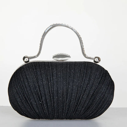 Fashion Diamond Top Handle Women Evening Handbag Clutch Bags Glitter Sequins Rhinestone Female Daily Purse for Wedding Prom