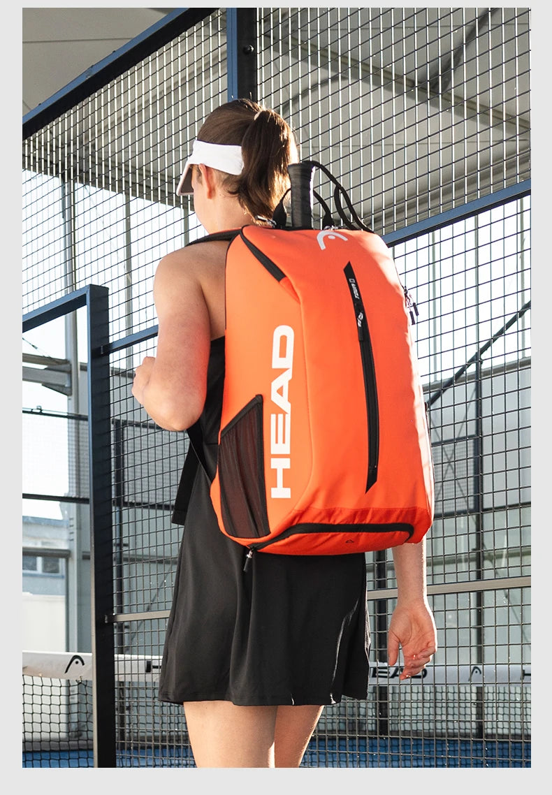Genuine HEAD Tennis Bag Tour Team Tennis Racket Backpack Male Multifunctional Sports Bag Female Tenis Padel Racket Bag Badminton