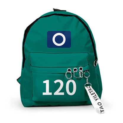 Korea Game Season2 Cosplay Backpack Bags Unisex Solid Printing Shoulder Bags Student Large Capacity School Handbags Package