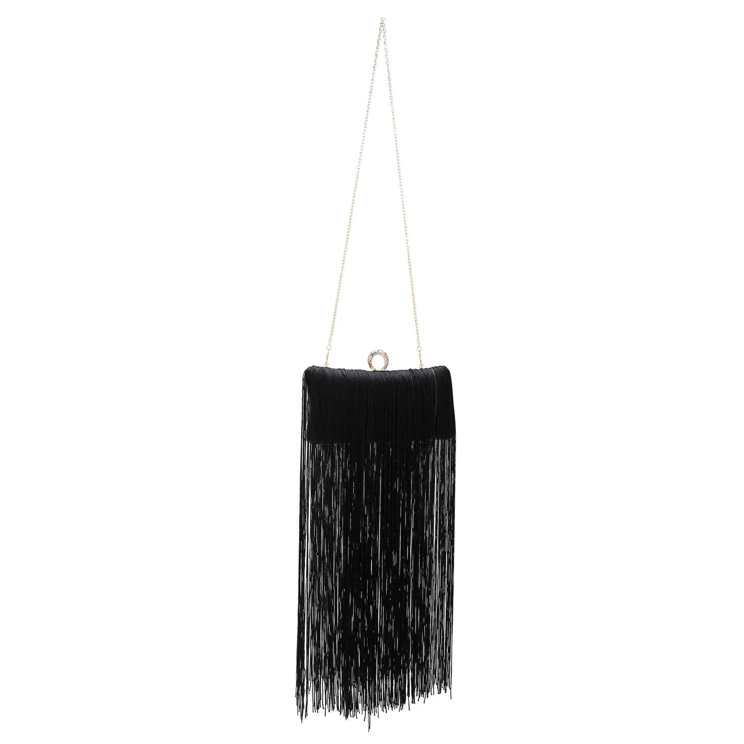 2025 Fashion Luxury Long Tassel Handmade Evening Banquet Bag Women Handbag Wedding Party Clutch Purse Shoulder Crossbody Purse