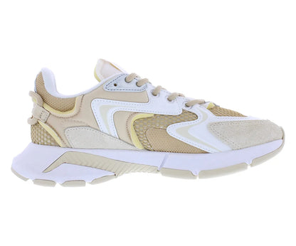 Lacoste L003 Neo Womens Shoes Size 8, Color: Light Tan/White