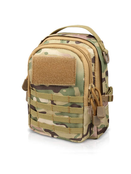 Tactical Molle Pouch Small, EDC Utility Tool Pouches  Compact Multi-Purpose Waist Bag, Mini Design of 3-Day Assault Backpack