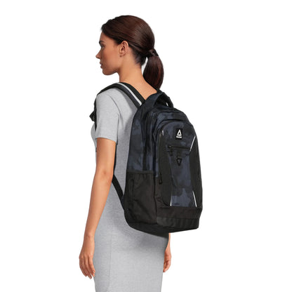Unisex Adult  19.5" Laptop Backpack, Black Camo