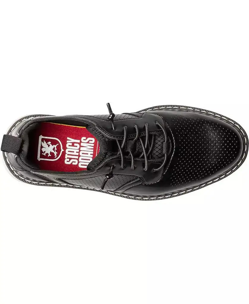 Stacy Adams | Little and Big Boys Sync Plain Toe Elastic Lace Up Dress Shoe