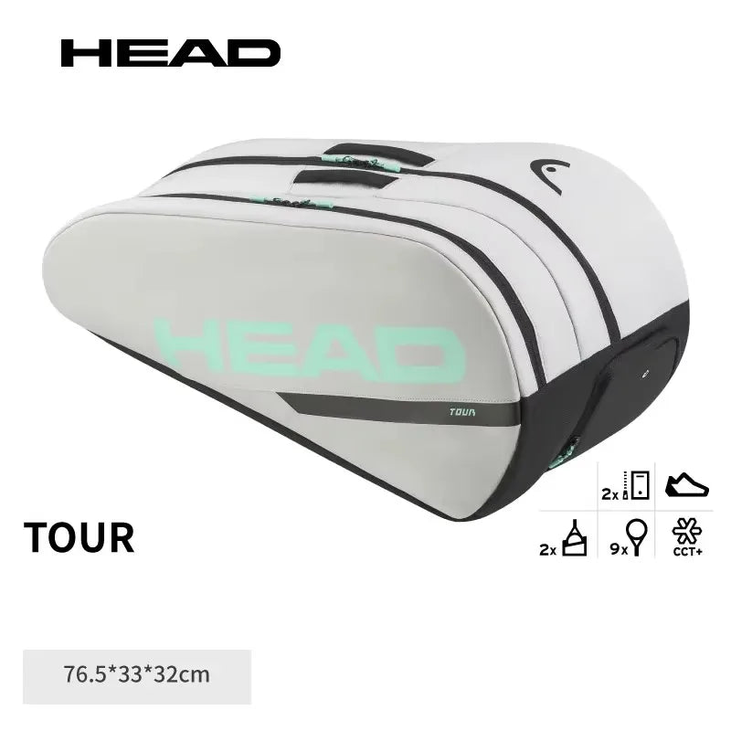 HEAD Tour Series Double Shoulder Tennis Rackets Bag Tournament Racquet Backpack