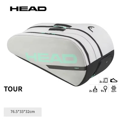 HEAD Tour Series Double Shoulder Tennis Rackets Bag Tournament Racquet Backpack