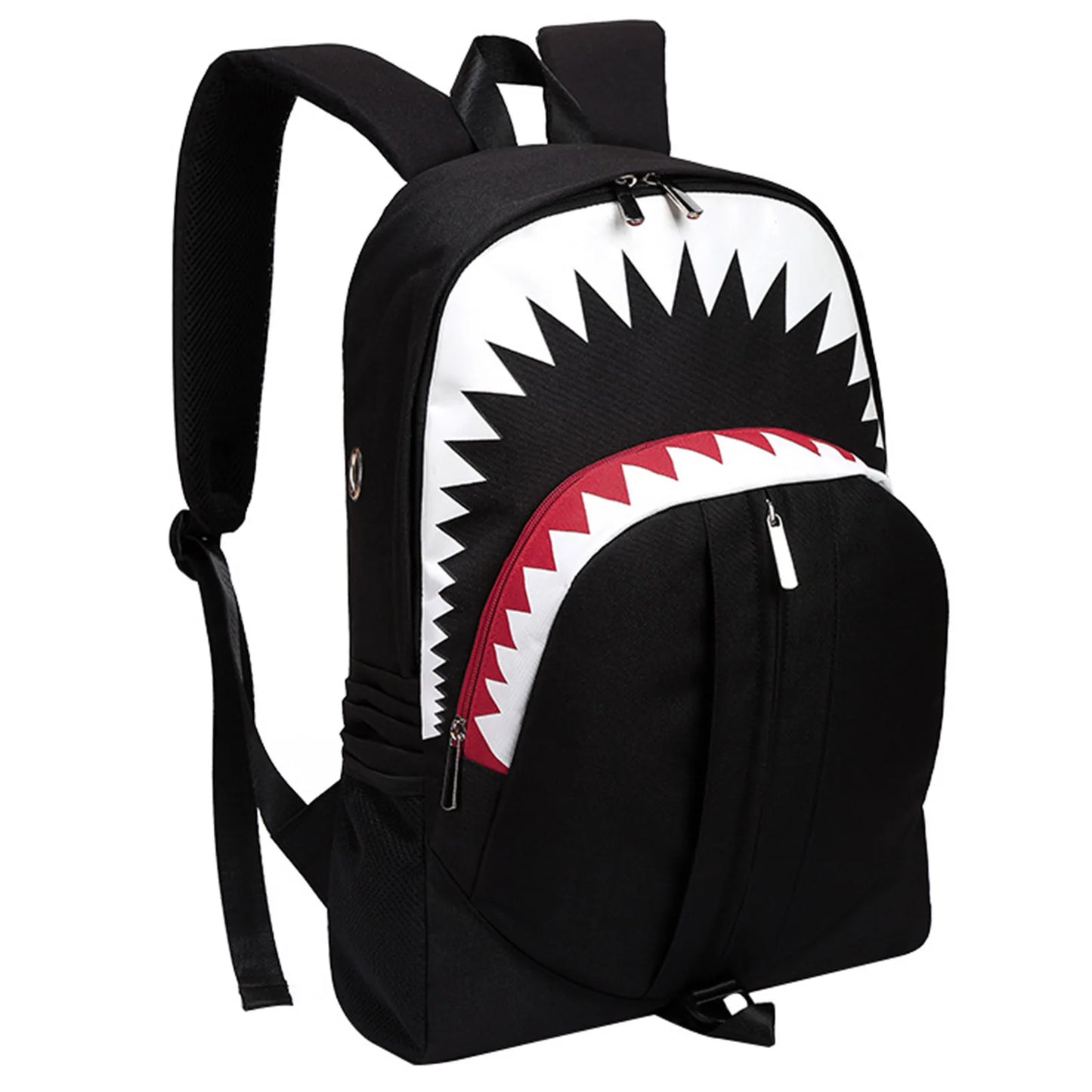 Multifunctional Male Backpack Fashion Shark Mouth Backpack Knapsack Men Casual Vintage Knapsack Bag Supplies