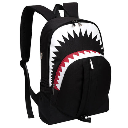 Multifunctional Male Backpack Fashion Shark Mouth Backpack Knapsack Men Casual Vintage Knapsack Bag Supplies