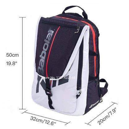 2024 Babolat Foldable Tennis Backpack Pure Strike For Women Men Racket Bag Holds Up For 2 Rackets