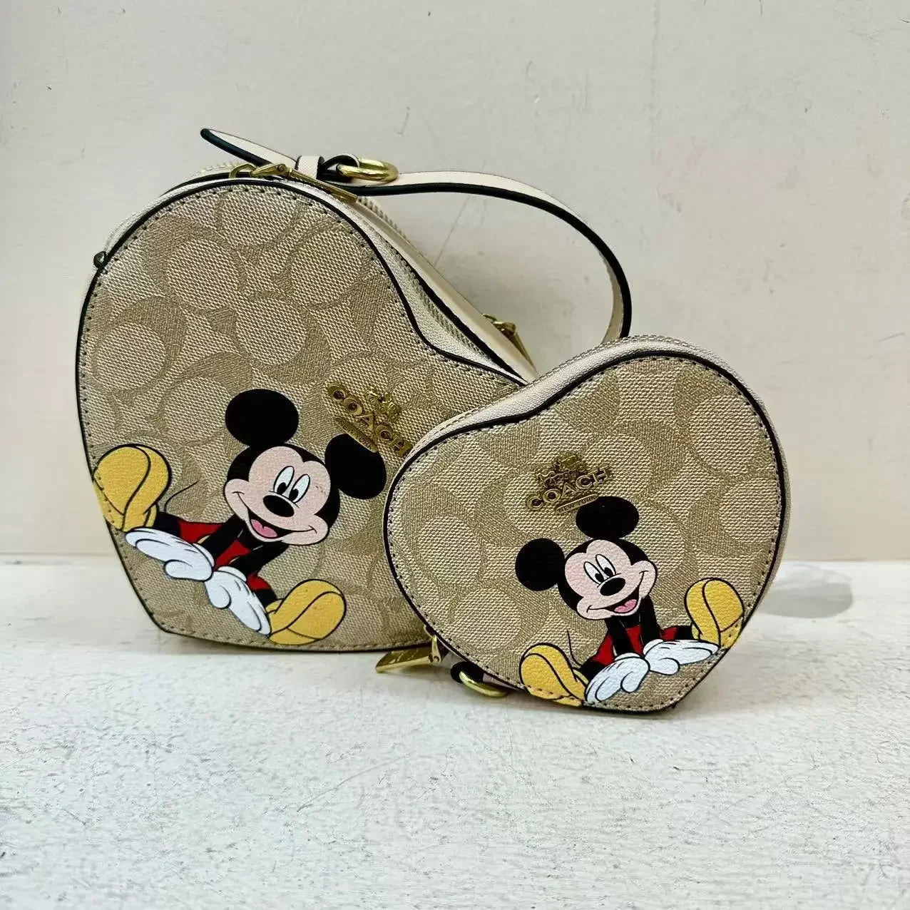 2024 European and American Style Unique Cartoon Mother-Daughter Heart-Shaped Crossbody Bag