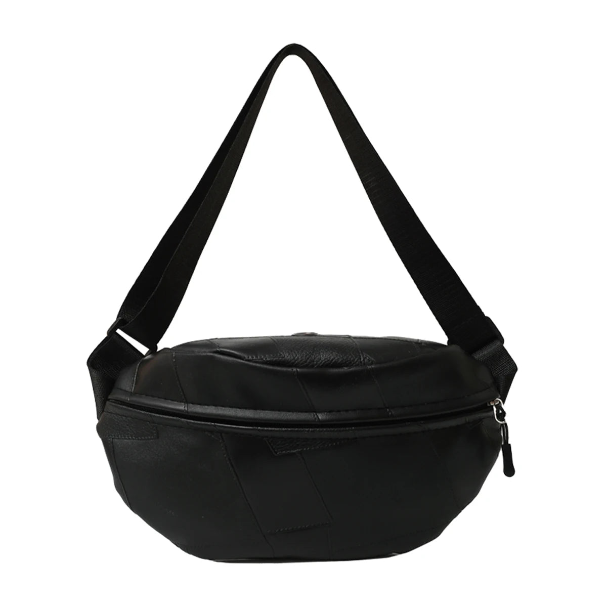 Crossbody Bag for Women PU Leather Chest Bag Small Size Fanny Pack Solid Color Sling Bum Bag Adjustable Straps Cross Body Purses