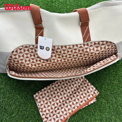 Wilson 2025 ROLAND GARROS LARGE DUFFEL BAG Limited Edition Multi functional Capacity Tennis Bag Sports Backpack WR8042301001