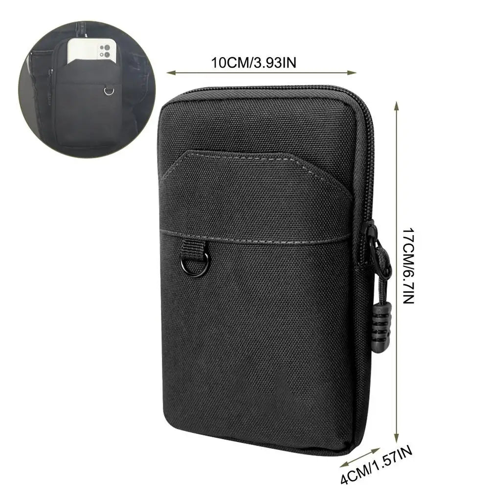 Nylon Molles Bag For Mobile Phone Utility Pouches Gadget Organizer Belt Waist Bag Hunting Fanny Pack For Outdoor Hiking Climbing