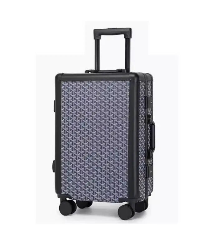 Formsia 20"24" Inch Women Spinner Retro Aluminum frame Trolley Bag Travel Suitcase Set Hand Luggage On Wheel