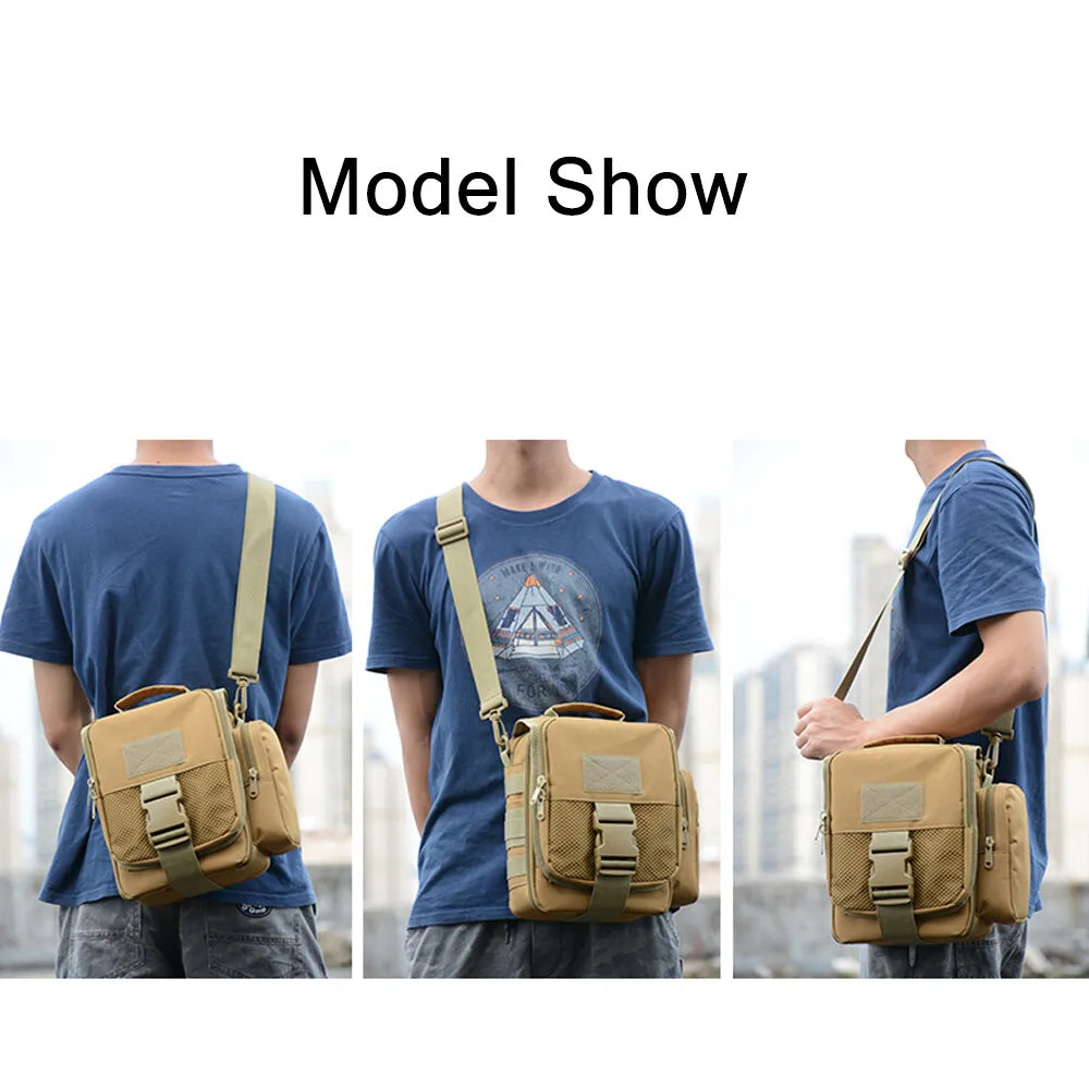 Tactical Sling Bag Molle Phone Pack Bag Shoulder Backpack Messenger Daypack Camping Hunting Emergency Tool Waist Pack