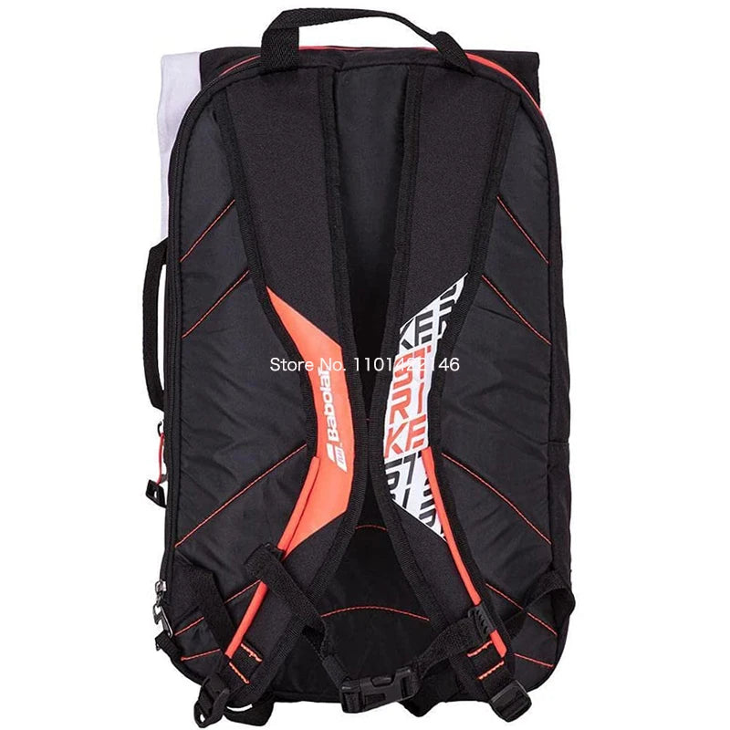 2024 Babolat Foldable Tennis Backpack Pure Strike For Women Men Racket Bag Holds Up For 2 Rackets