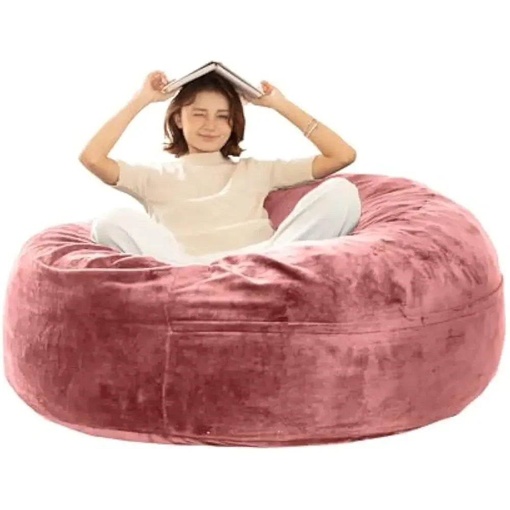 Bean Bag Sofa, 5FT for Adults Oversize Floor Beans Bags ,Memory Foam Giant Beans Bags, Lounger Versatile Design, Beans Bag Sofas