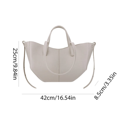 Ladies Large Capacity Underarm Bag Solid Casual Grocery Bag Women PU Leather Chic Shoulder Bag with Purse Commuting Tote Handbag