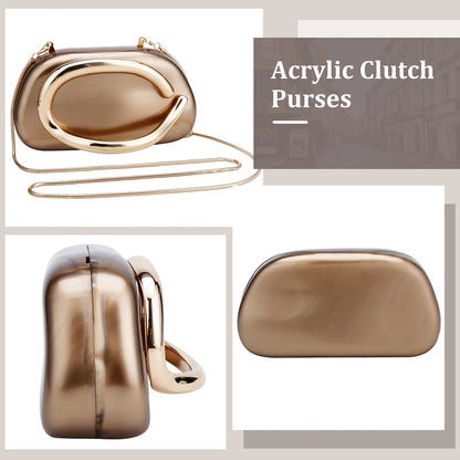 Fashion Women's Handbag Bride Metal Gold Women Luxury Evening Banquet Clutch Bag Shoulder Wedding Purse Party Crossbody Bag