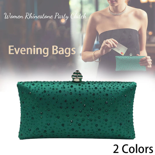 Fashion Luxury Women Clutch Bag With Rhinestone Exquisite Design For Women Party Wedding Shoulder Bag Handbag Evening Bag