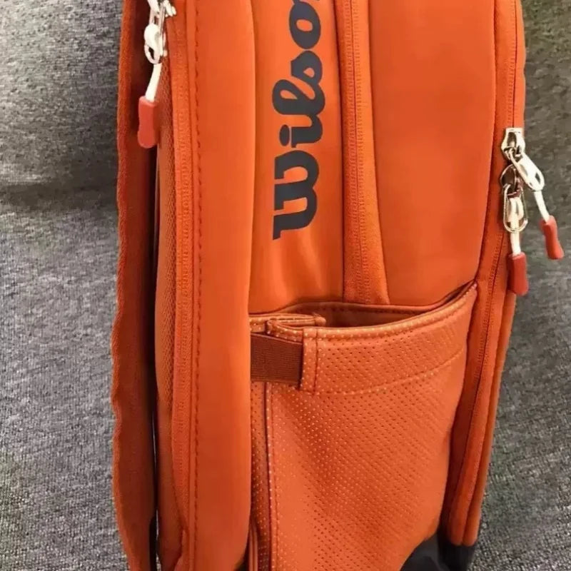 Wilson Roland Garros Bolsa de tenis de arcilla Tour conmemorativo abierto francés Mochila para raquetas de tenis Max para 2 raqu