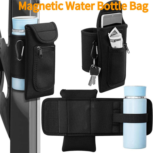 Magnetic Water Bottle Holder Multi Purpose Magnetic Bag Gym Bag Magnetic Holder for Cell Phones Key Cards Headphones