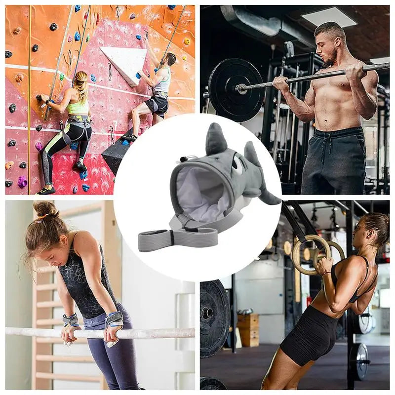 Shark Chalk Bag for Rock Climbing Animal Bouldering Chalk Bag Rock Climbers Gyming Sports Chalk Pouch