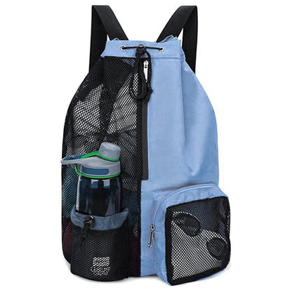Mesh Drawstring Backpack Drawstring Gym Bag Lightweight Swim Backpack Waterproof Adjustable Strap for School Beach Holidays