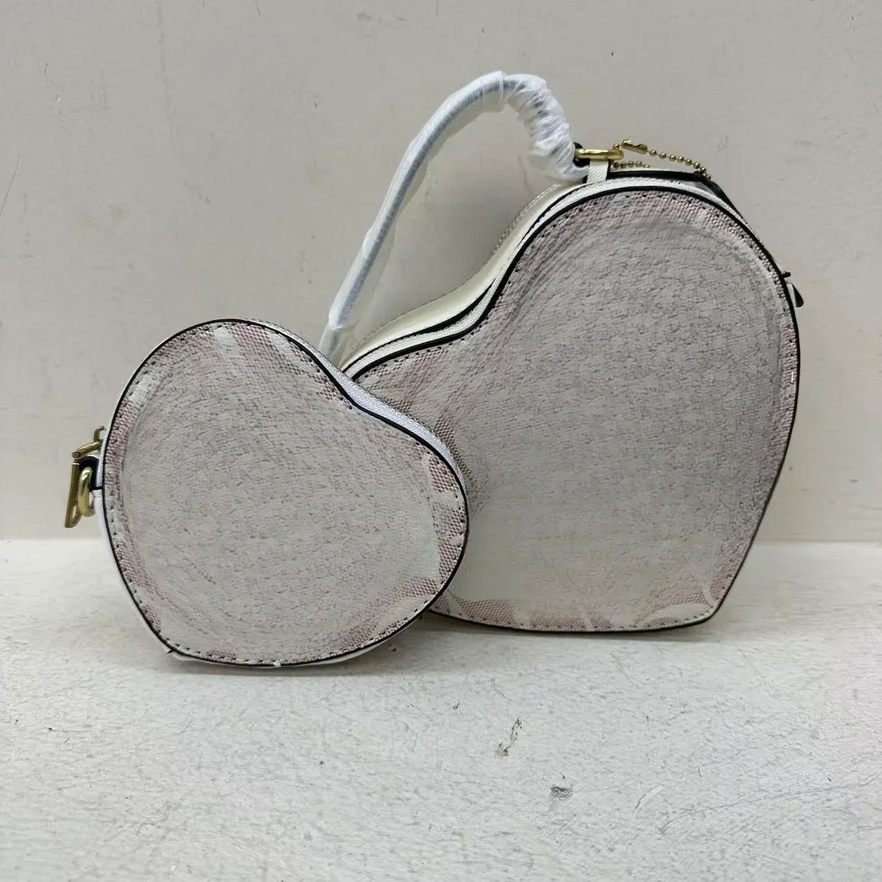2024 European and American Style Unique Cartoon Mother-Daughter Heart-Shaped Crossbody Bag