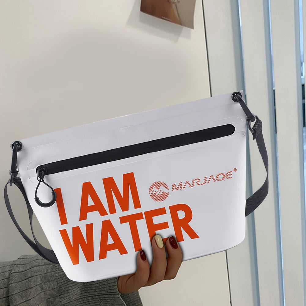 Waterproof Swimming Bags with Zipper PVC Mobile Phone Bags High-Capacity Portable Multifunctional Storable for Camping Travel