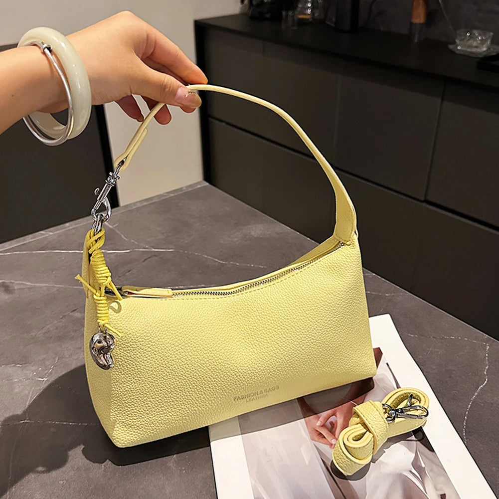 PU Leather Hobo Bag Trendy Crossbody Purse with Adjustable Strap Tote Handbag for Women