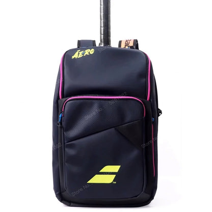 2024 Babolat Pure Aero Rafa Tennis Backpack Large Capacity Sports Bag Holds Up To 2 Tennis Racquets For Women Men
