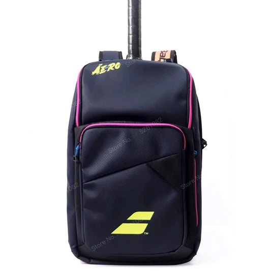2024 Babolat Pure Aero Rafa Tennis Backpack Large Capacity Sports Bag Holds Up To 2 Tennis Racquets For Women Men