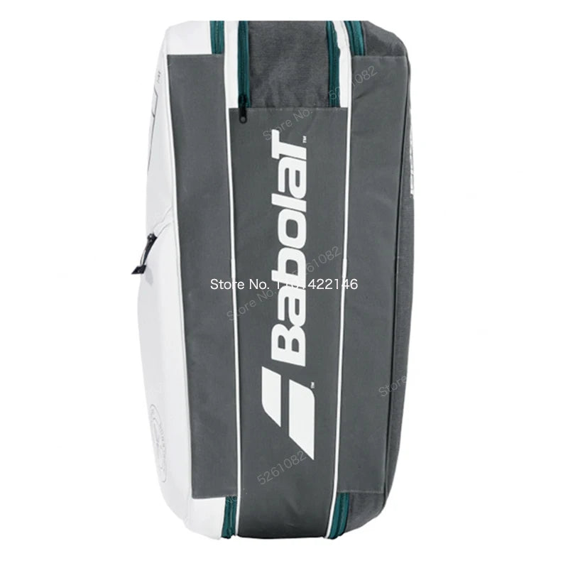 Babolat Wimbledon White Tennis Bag For Women Men With Shoe Compartment Tennis Backpack 6 Pack Professional Sports Bag