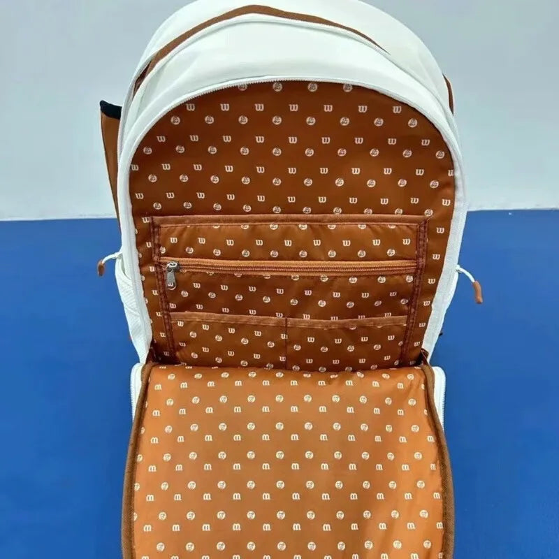 Wilson Roland Garros - Clay Tennis Bag, 2-racket Max Backpack with compartments, commemorative trip to the French Open