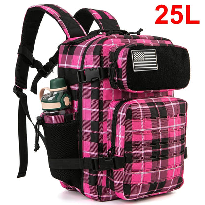 25L/45L Men's and Women's Tactical Backpacks , Outdoor Activities, Small School Backpacks with Water Bottle Holder