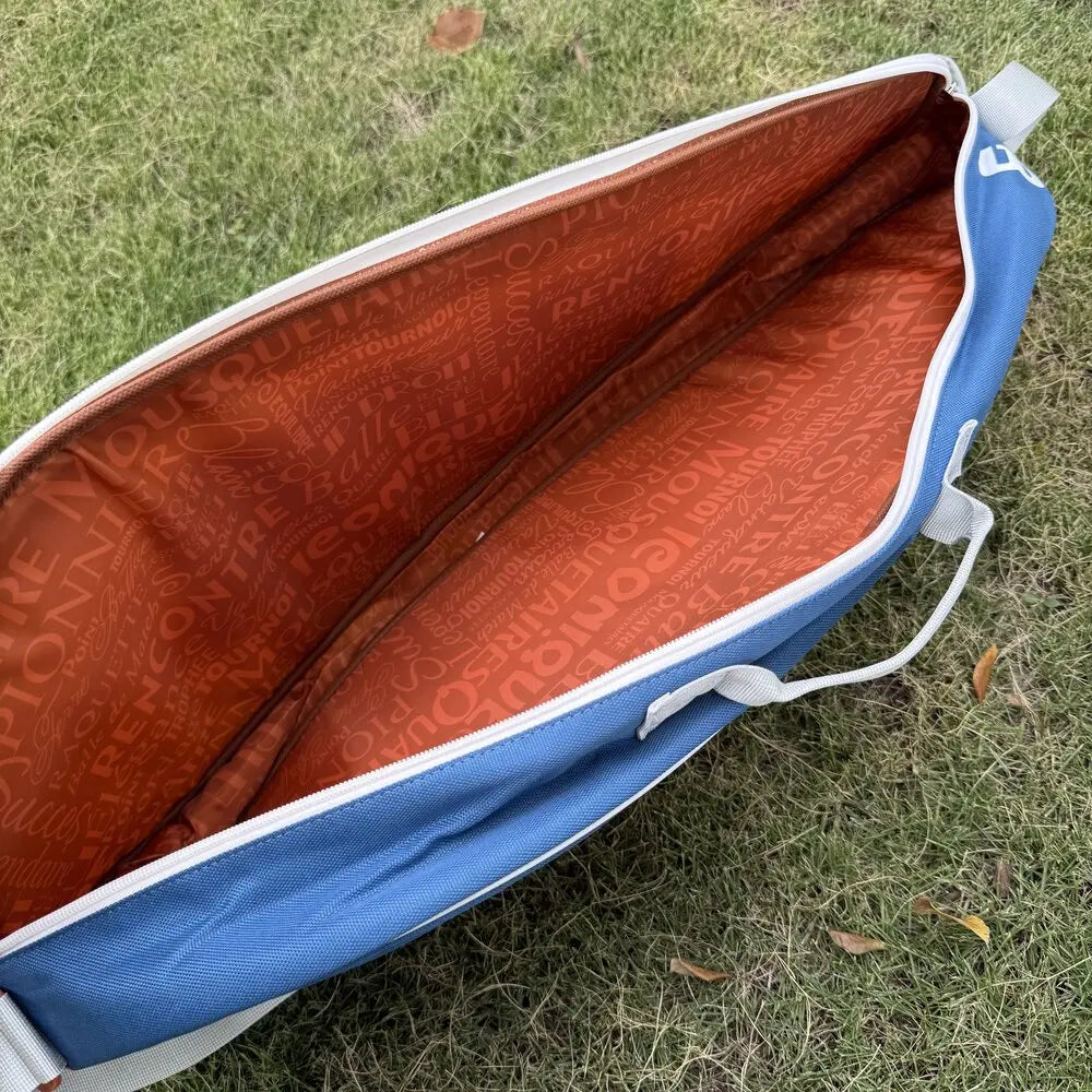 Wilson 2024 Team Roland Garros Backpack French Open Multi functional Large Capacity Orange Blue Grey Double Shoulder Tennis Bag