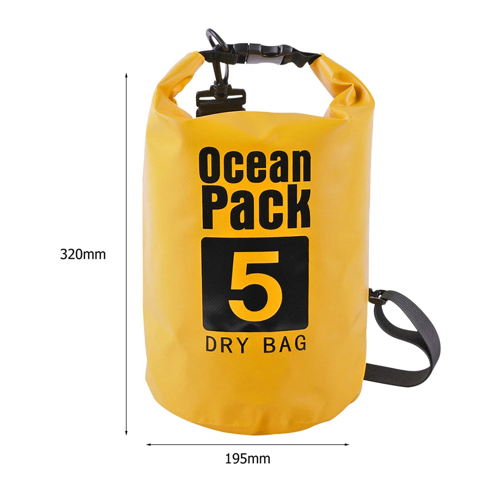 20L Inflatable Open Swimming Buoy Tow Float Dry Bag With Waist Belt For Boating Rafting Swimming Bucket Water Sport Safety Bag