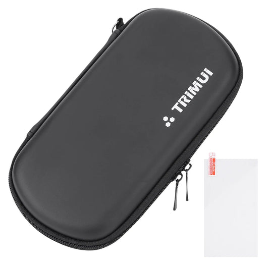 EVA Protective Case with Tempered Glass Film Hard Shell Storage Bag Waterproof for Trimui Smart Pro Handheld Game Console
